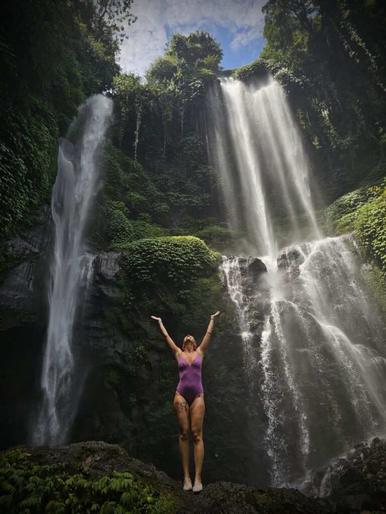 Sekumpul Waterfall Medium Trek with Russian Guests in Bali