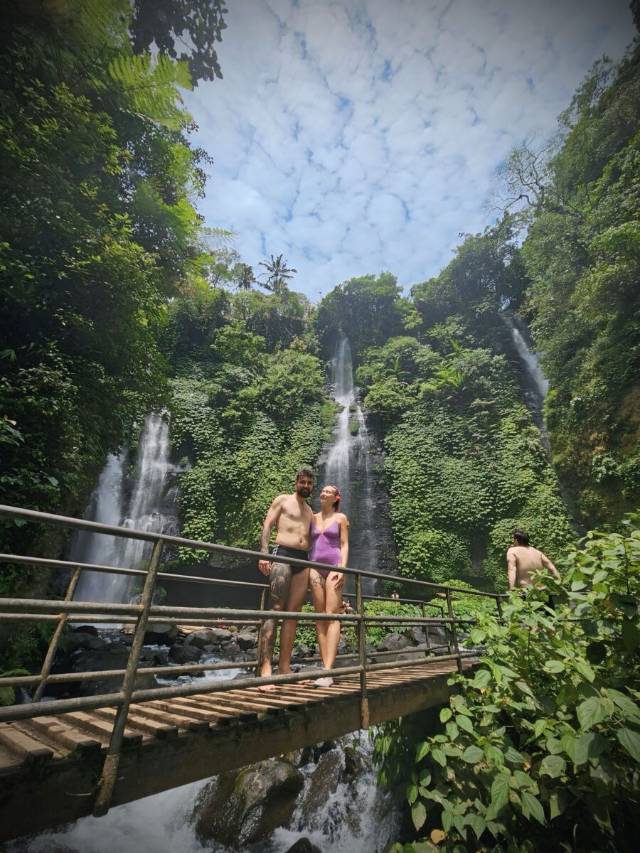 Long Trekking to Sekumpul and Fiji Waterfall with French Guests